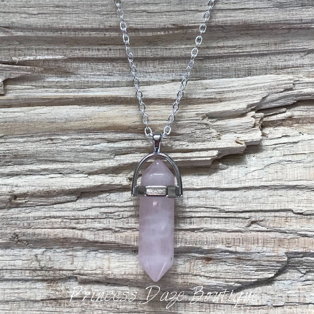 Silver Chakra Stone Necklace